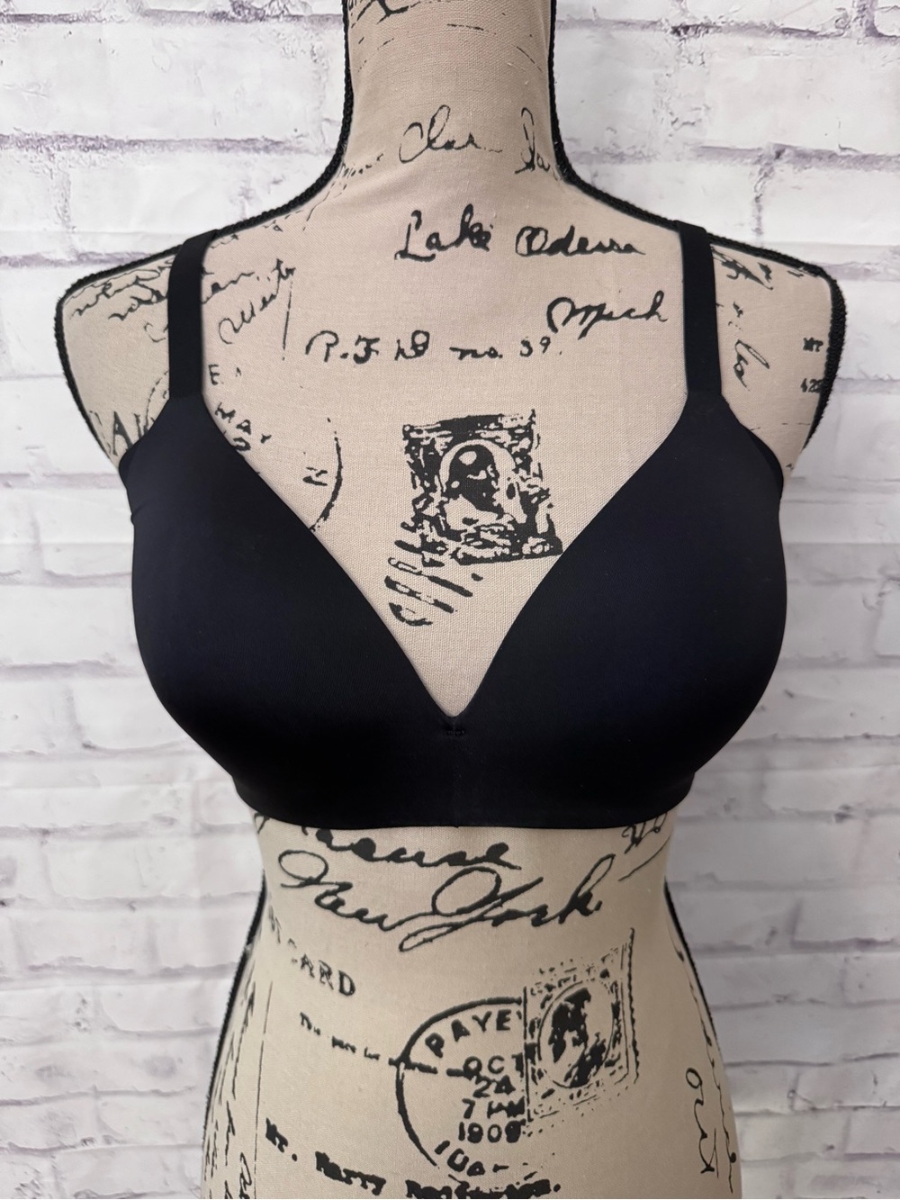 Wacoal Ultimate Side Smoother Wire Free T Shirt Bra Black Size 32DD Sleek 852281